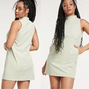 FLX‎ Urban Commuter Mint Green Sleeveless Athleisure Dress NWT Large MSRP $60